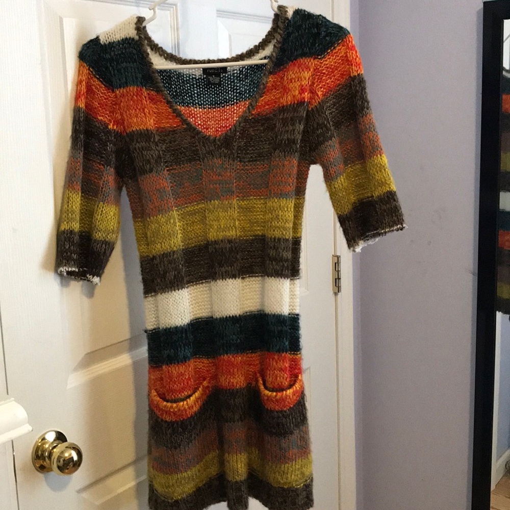Knitted sweater dress